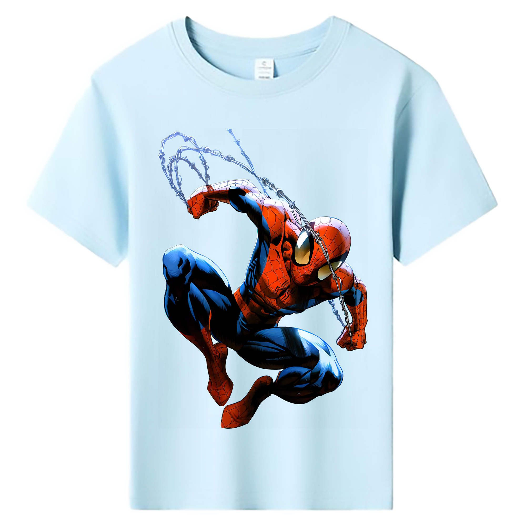 （画像用） Spider Man スパイダーマン 綿100％キッズTシャツ（フロントプリント）